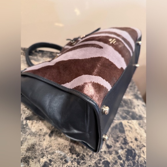 Coach Gramercy Satchel in Zebra-Print Haircalf - Picture 8 of 16